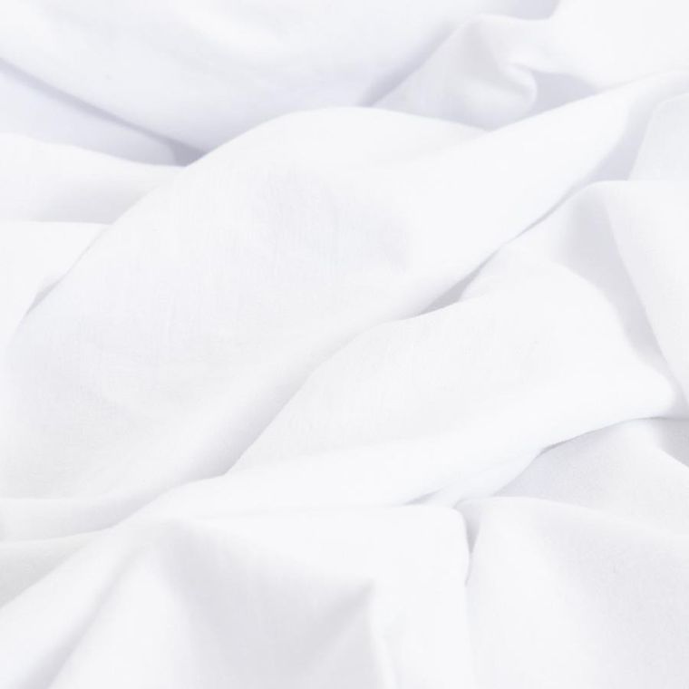 Homla, Maisy, prześcieradło, z pranej mikrofibry, białe, 180-200 cm