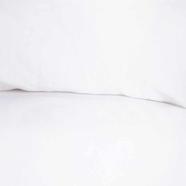 Homla, Maisy, zestaw dwóch poszewek, z mikrofibry białych, 50-60 cm, 2 szt.