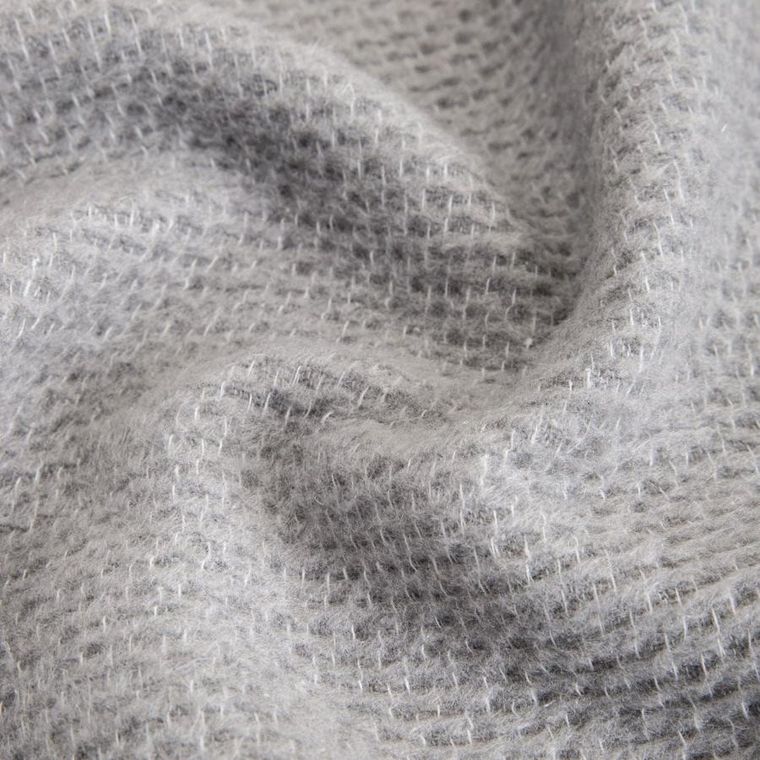 Homla, Mallow, koc gruby szary z dekoracyjną teksturą, 150-200 cm