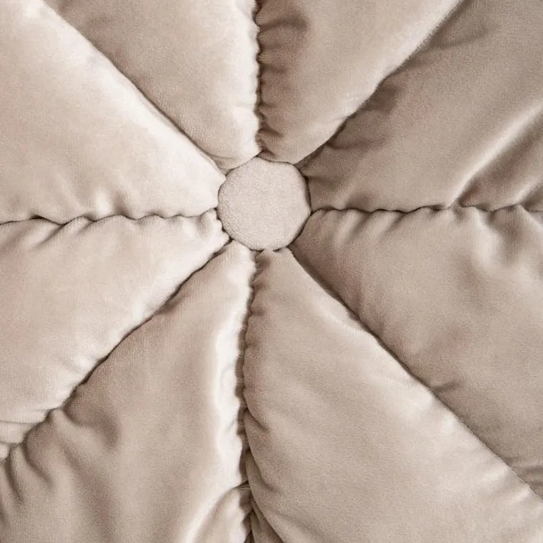 Homla, Martina, poduszka, beżowa z ozdobnym przeszyciem, 45-45 cm