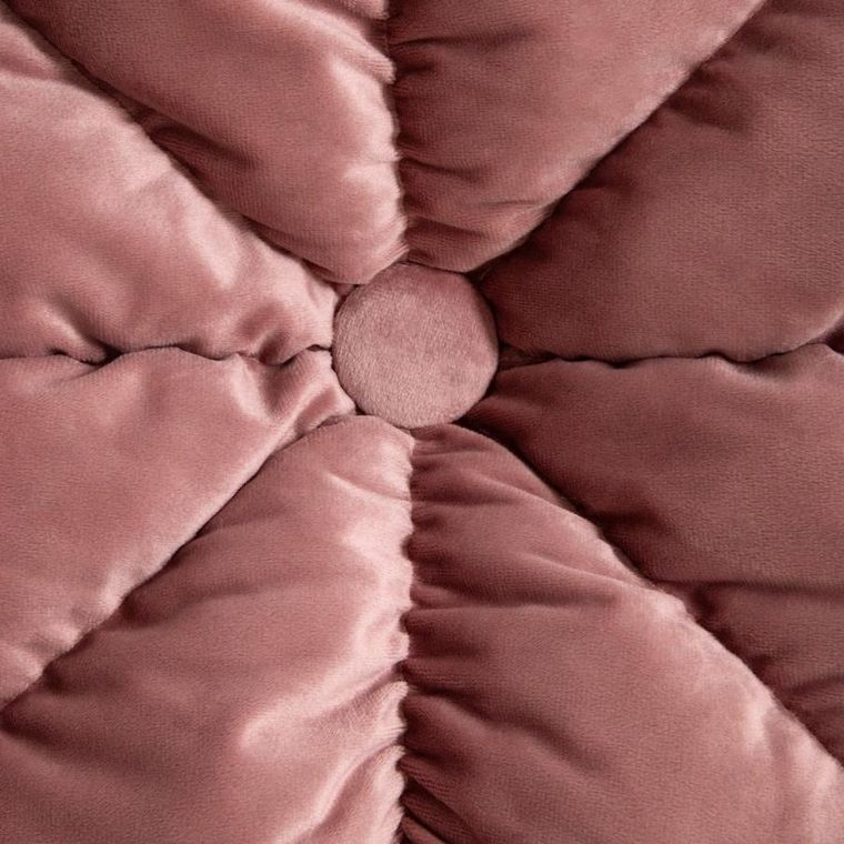 Homla, Martina, poduszka, różowa z ozdobnym przeszyciem, 45-45 cm