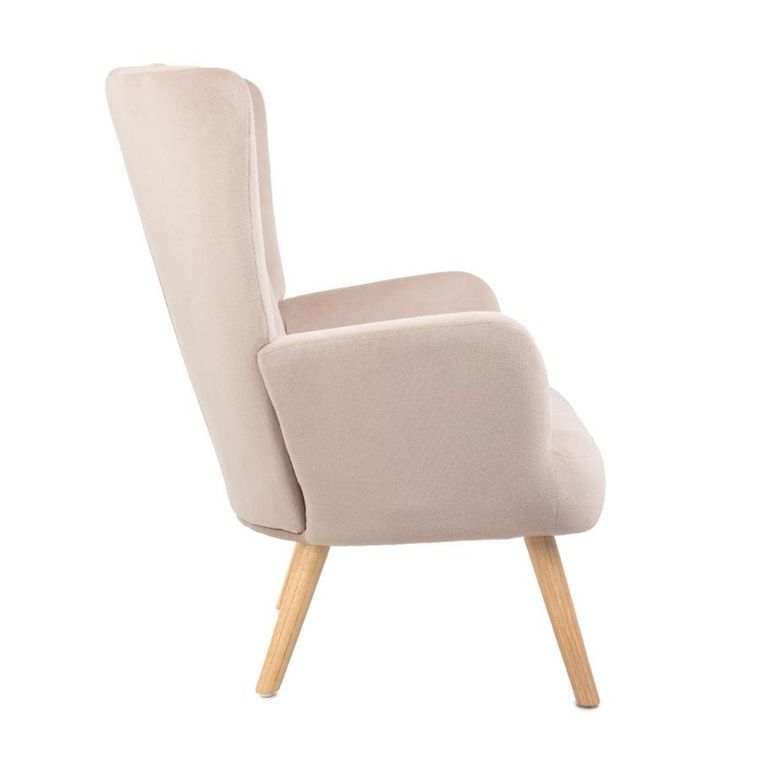 Homla, Mills, Fotel beżowy, 42-75-74 cm, 859538