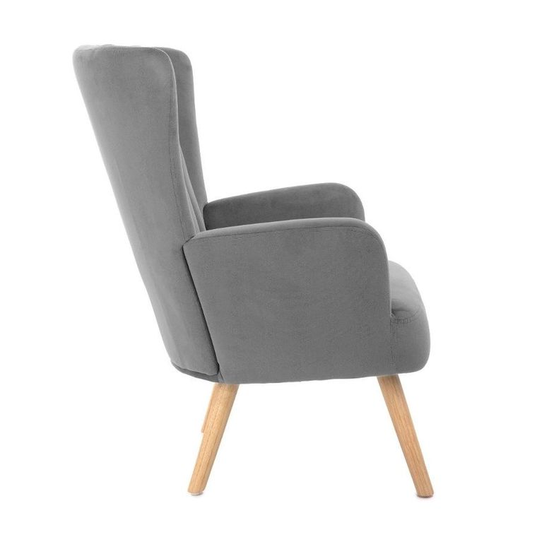 Homla, Mills, fotel, szary, 42-75-74 cm