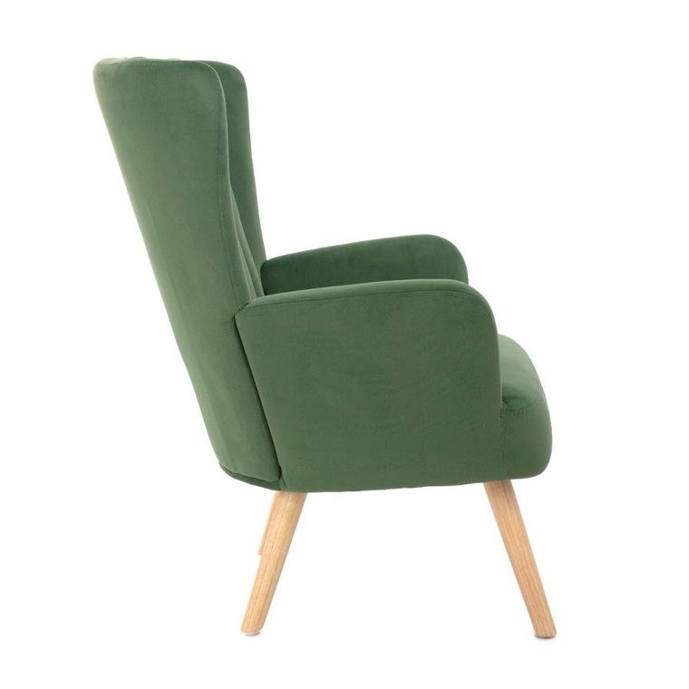 Homla, Mills, Fotel zielony, 42-75-74 cm, 859521