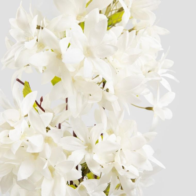 Homla, Mindra, gałązka sztuczna, białe kwiaty, 100 cm