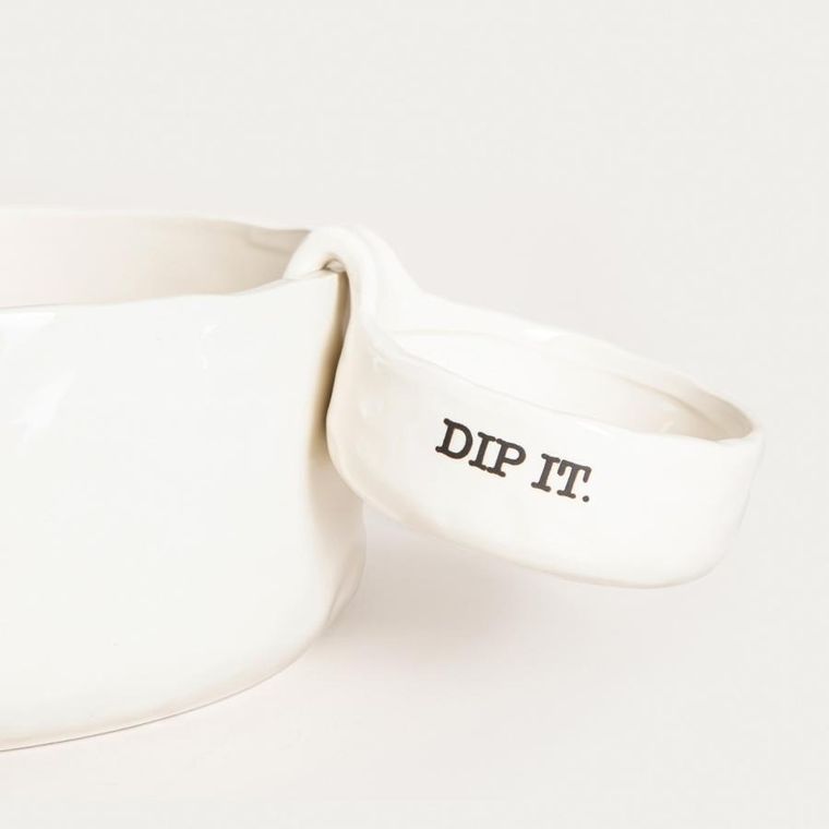 Homla, Mink, naczynie do serwowania, z miejscem na dip, 17 cm