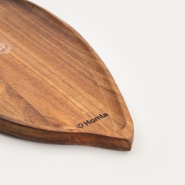 Homla, Mooka, deska do serwowania, w kształcie liścia, 40-17 cm