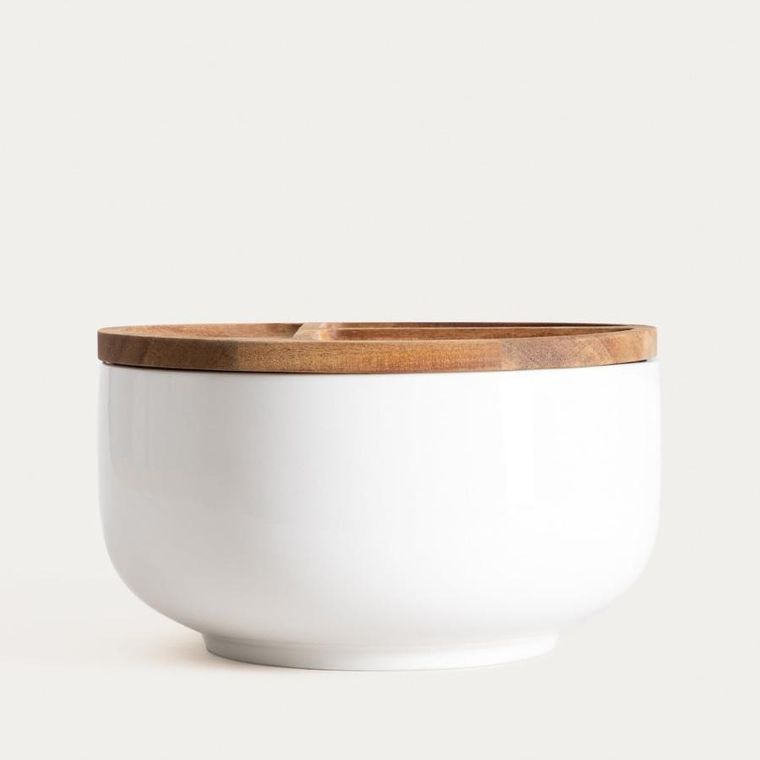 Homla, Mooka, misa, okrągła z akacjową pokrywką, 24-13,5 cm