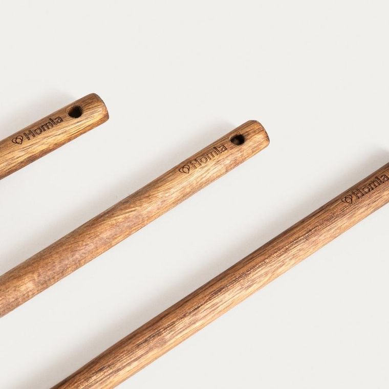 Homla, Mooka, zestaw utensyliów akacjowych, 3 szt., 762710
