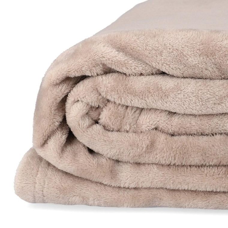 Homla, Mukava, koc beżowy, 200-220 cm