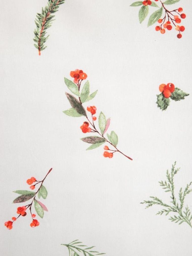 Homla, Natale, pościel, oliwkowa w świąteczny nadruk, 200-220 cm