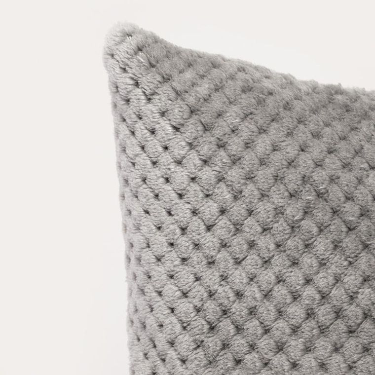 Homla, Noah, poszewka, ziarnka ryżu, szara, 45-45 cm, 2 szt.