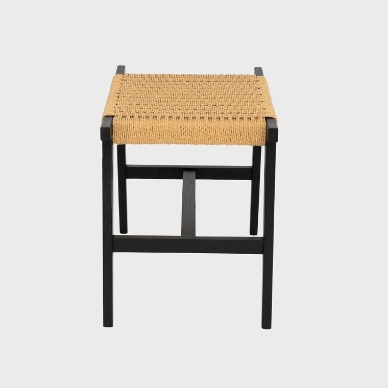 Homla, Novum, taboret, czarny, 52-34-42 cm