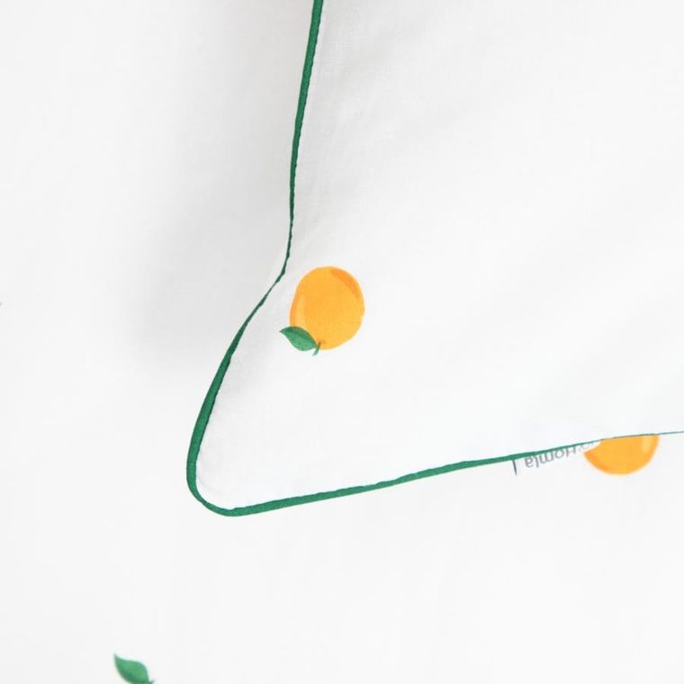 Homla, Orangie, Pościel bawełniana w pomarańcze, 200-220 + 2*50-60 cm, 879604