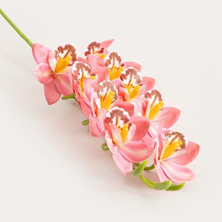 Homla, Orkid, gałązka sztuczna, orchidea różowa, 109 cm