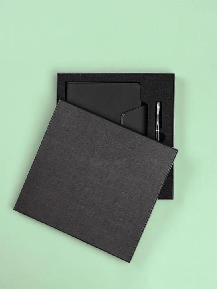 Homla, Oslo, zestaw biurowy, notes i długopis, A5