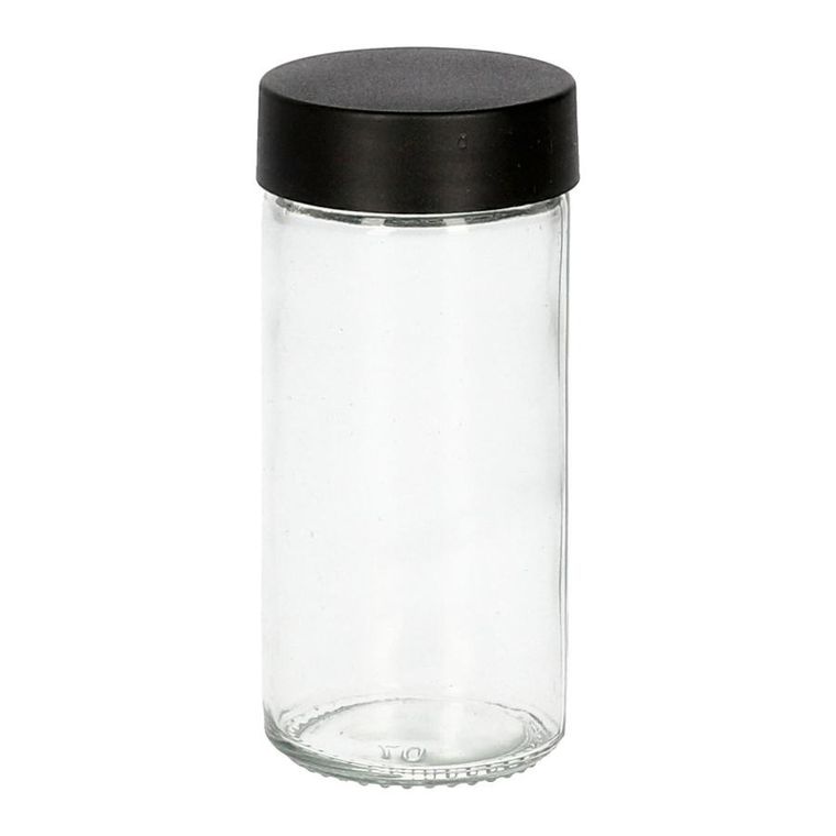 Homla, Otto, Stojak z przyprawnikami obrotowy czarny - 12 słoiczków 19-21 cm