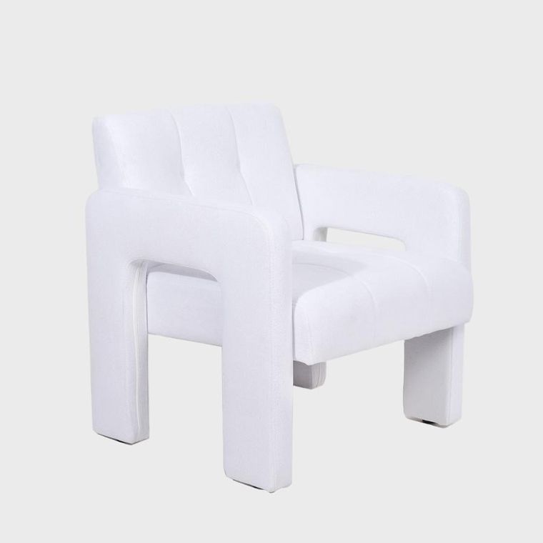 Homla, Pelle, fotel, biały, 68-69-75 cm, 737763