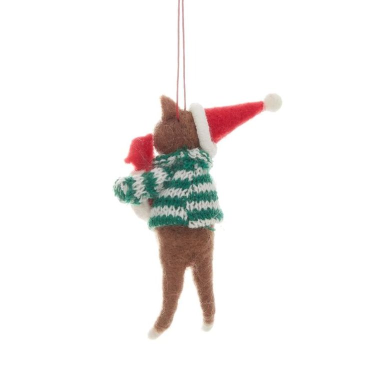 Homla, Petties, zawieszka, filcowa miś z cukierkiem, 11 cm