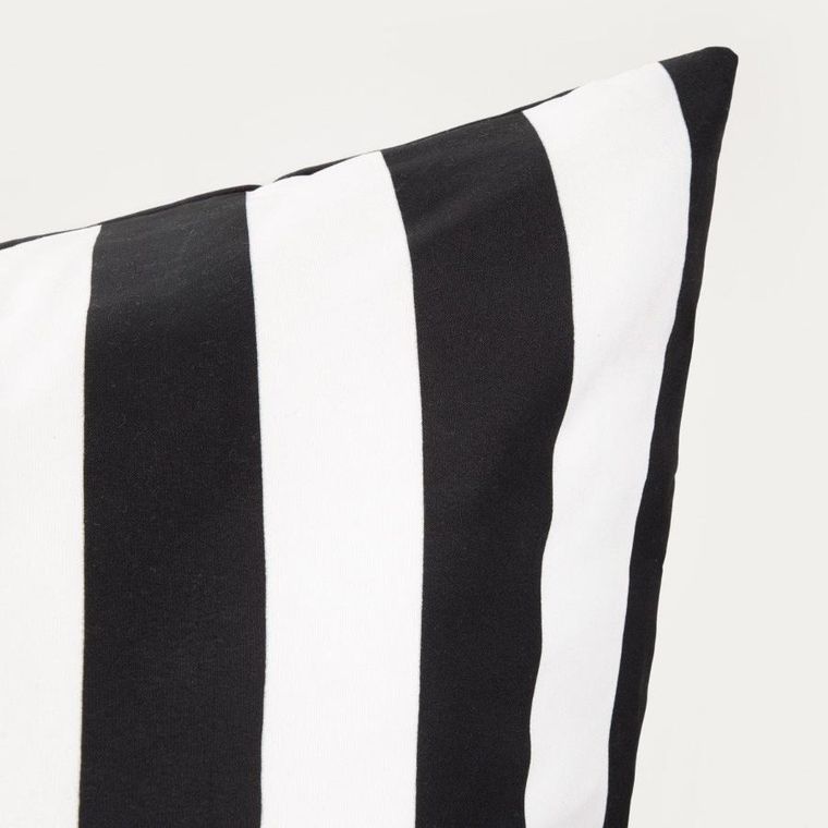 Homla, Rayas, pościel, z mikrofibry w czarno-białe pasy, 200-220 cm
