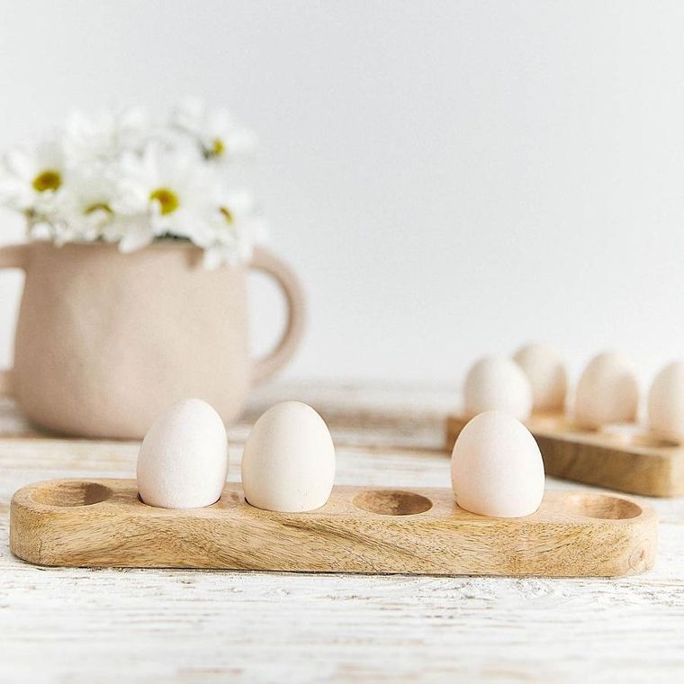 Homla, Rego, patera, drewniana na jajka duża, 5-31 cm