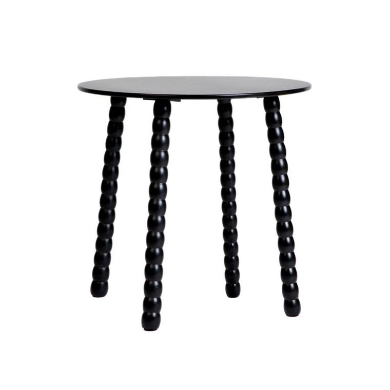 Homla, Resle, stolik kawowy, czarny, 40-40-40 cm