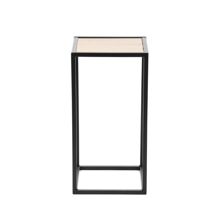 Homla, Roh, kwietnik, metalowy, czarny, 23-23-45 cm, 876719