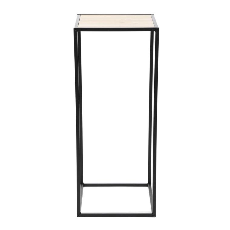 Homla, Roh, kwietnik, metalowy, czarny, 31-31-75 cm, 876696