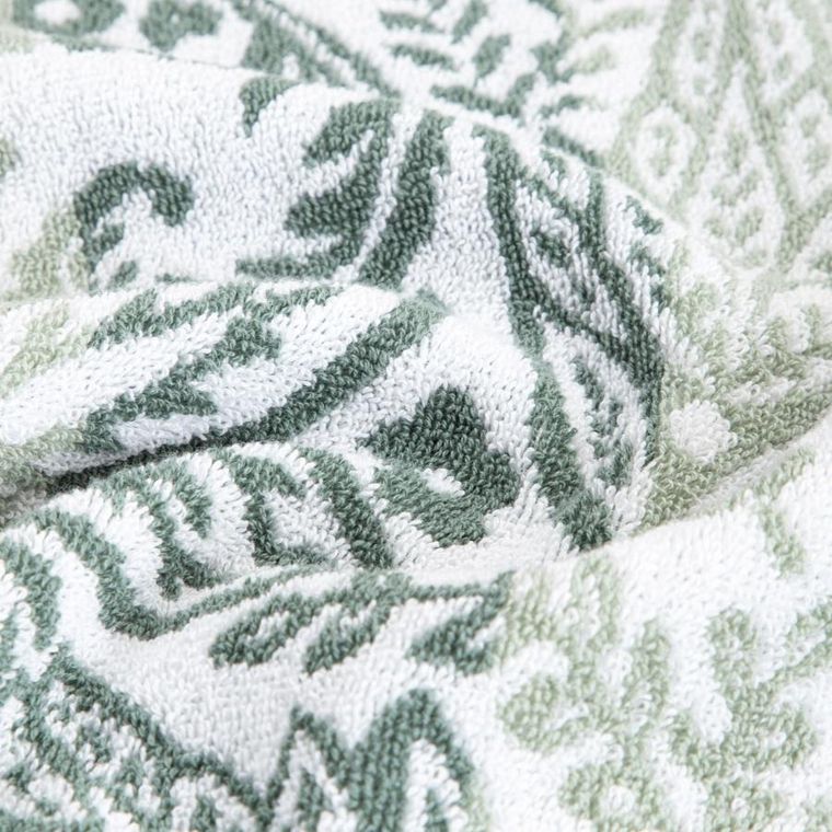 Homla, Ronu, ręcznik, pistacjowy wzorzysty, 70-130 cm