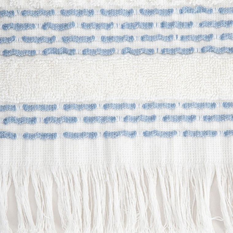 Homla, Rosop, ręcznik, boho z granatowymi paskami, 50-90 cm