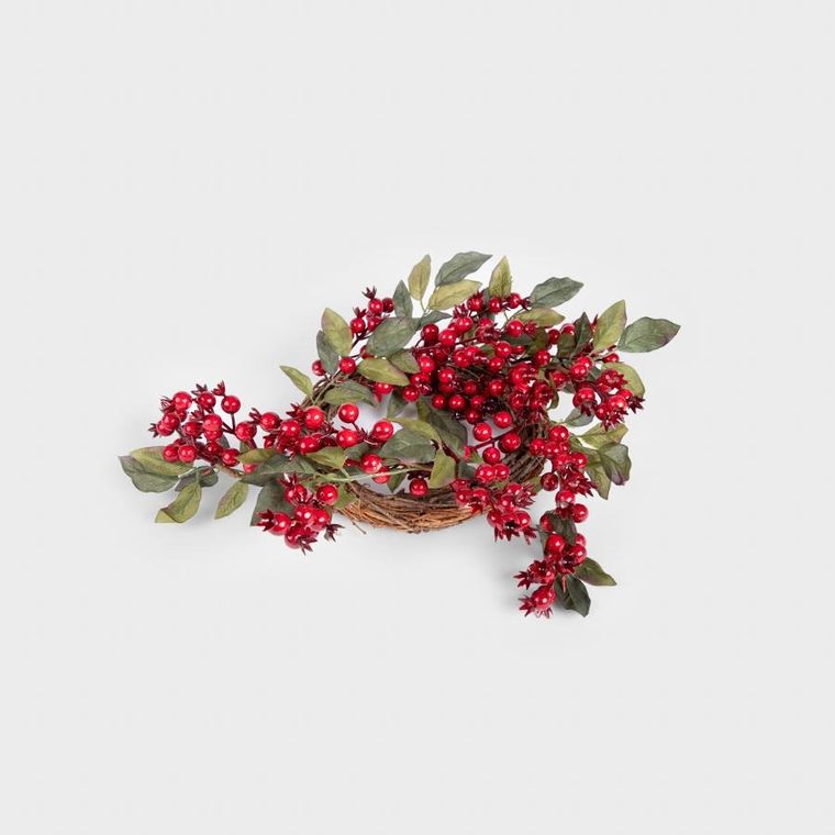 Homla, Ruby Hawthorn, wianek, czerwony, 40 cm