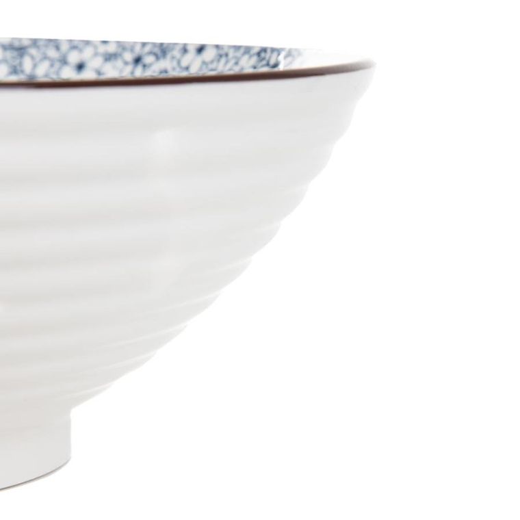 Homla, Salado, miska, w kwiaty z brązowym rantem, 21 cm