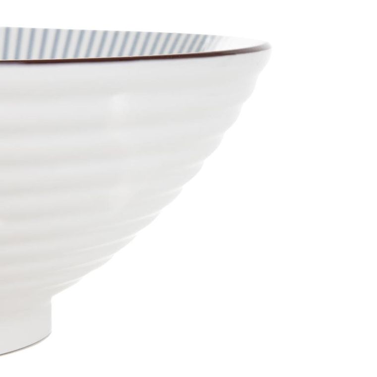 Homla, Salado, miska, w paski z brązowym rantem, 21 cm