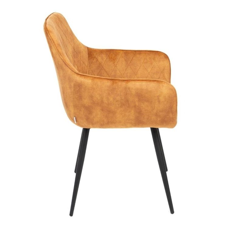 Homla, Satori, krzesło, musztardowe, 58-62-79 cm