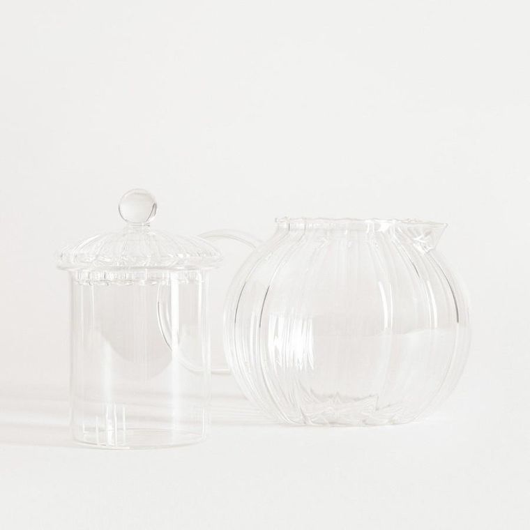 Homla, Senza, zaparzacz, szklany z podgrzewaczem, 1l