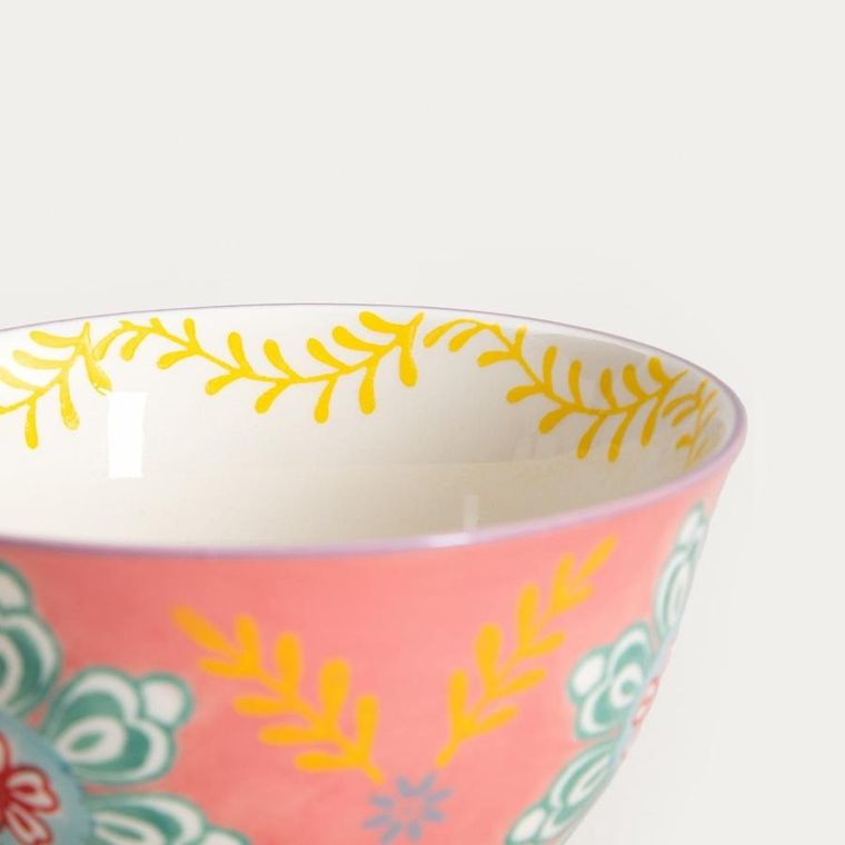 Homla, Shilla, kubek, ręcznie malowany z fioletowym uchem, 0,4l