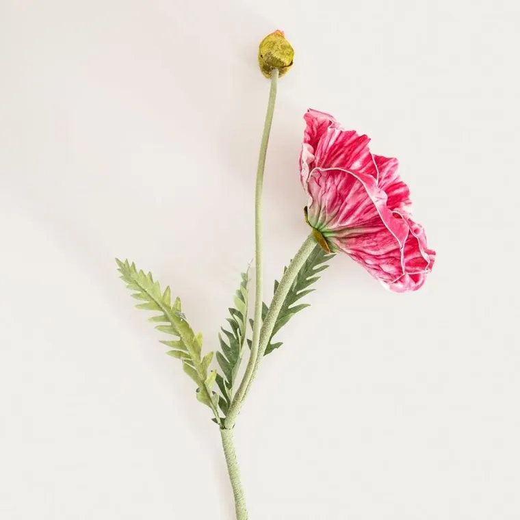 Homla, Slava, gałązka sztuczna, kwiat różowy, 85 cm