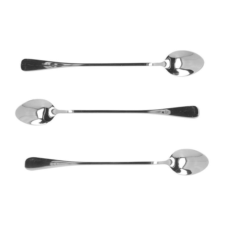 Homla, Stilo, zestaw łyżeczek latte srebrnych, 3 szt.