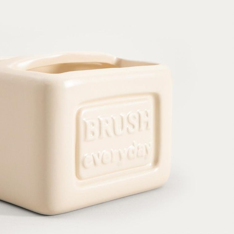 Homla, Sylan, pojemnik na gąbkę, śmietankowy, 11-8 cm, 763632