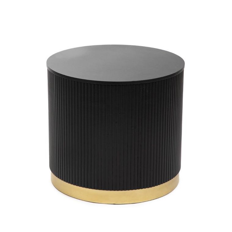 Homla, Tabi, stolik kawowy, matowy czarny, 40-36 cm