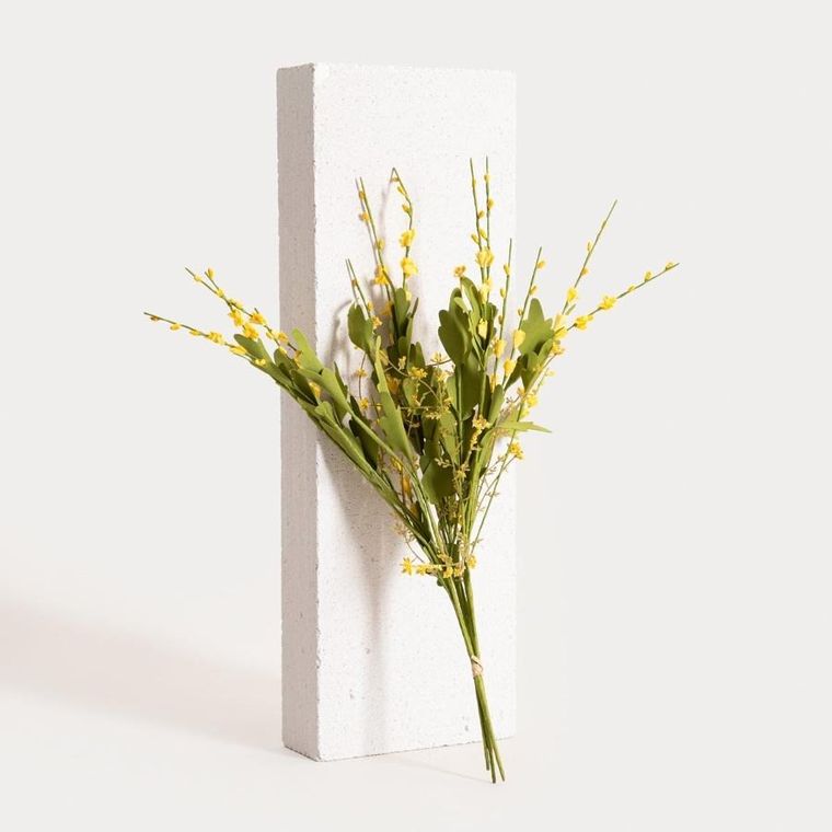 Homla, Tamy, bukiet kwiatów, żółty, 55 cm