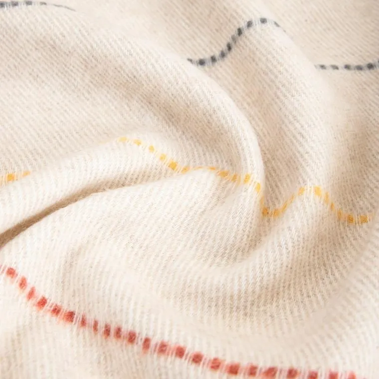 Homla, Tilbe, koc z ozdobnymi kolorowymi przeszyciami, 150-200 cm