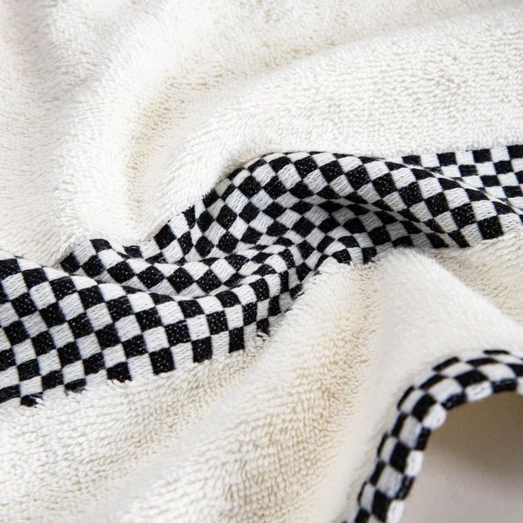 Homla, Tiva, ręcznik, z czarną kratką, 50-90 cm