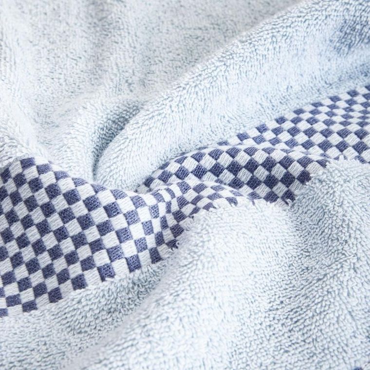 Homla, Tiva, ręcznik, z granatową kratką, 50-90 cm