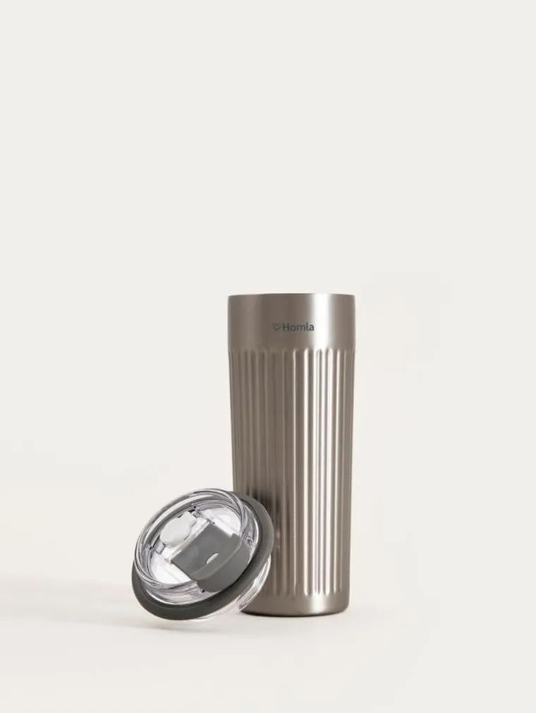Homla, Toleo, kubek termiczny, srebrny, 0,5l