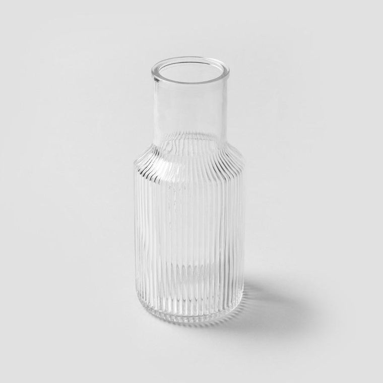 Homla, Tolle, wazon, szklany prążkowany, transparentny, 10-22 cm