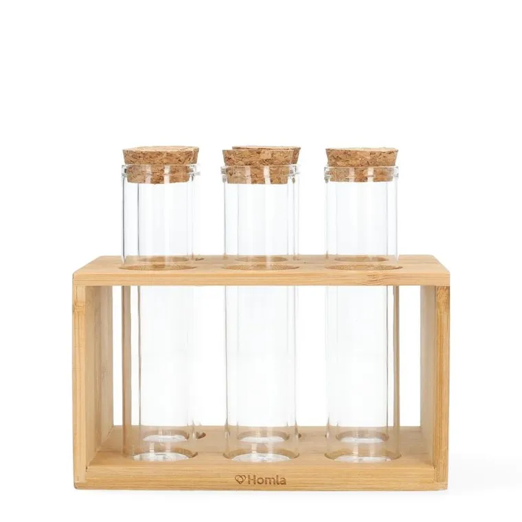 Homla, Torano, stojak, z przyprawnikami, 6 słoiczków, 14-9 cm