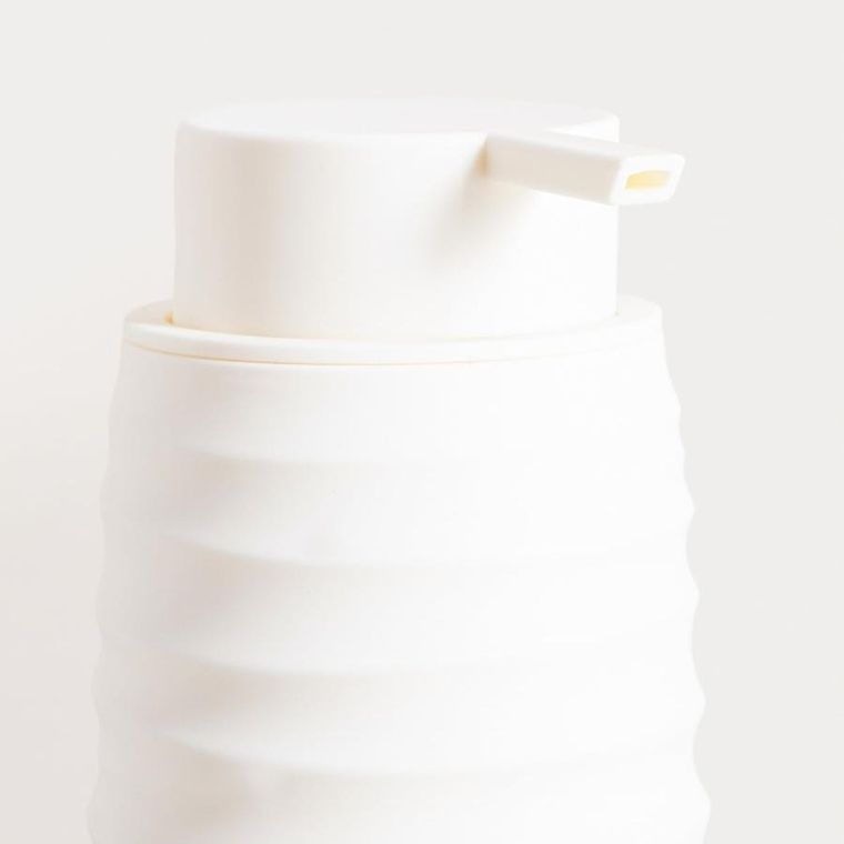 Homla, Torus, dozownik, z tłoczeniem, biały, 8,2-8,2-17 cm