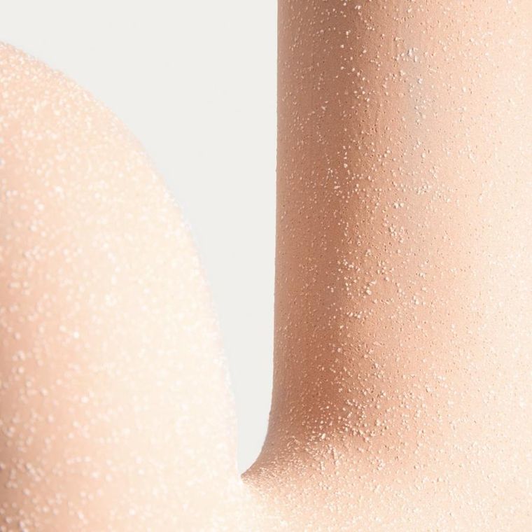 Homla, Twist, wazon, ceramiczny zakręcony beżowy, 13-17 cm