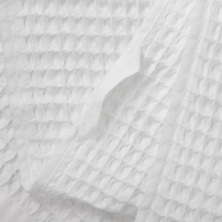 Homla, Vaffel, ręcznik, biały, 70-130 cm